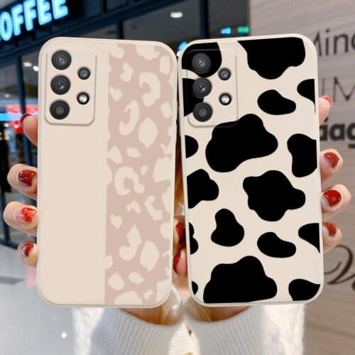 Leopard Pattern Phone Case For Samsung A32 A51 A52 A50 A71 A31 A30S A50S A12 M12 Luxury Silicone Cover Galaxy A32 A 32 A 52 Capa