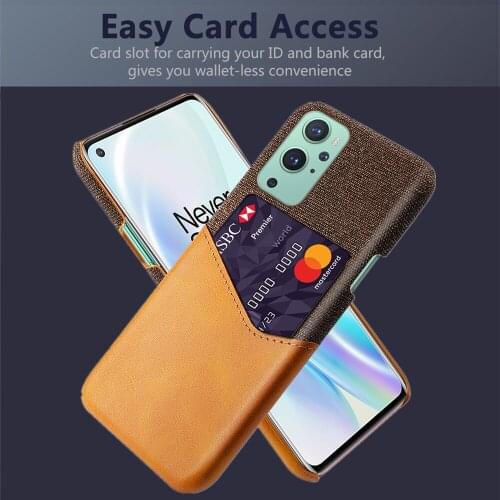 Business Case On The For OnePlus 9 8 Pro 8T Coque Febric Card Holder Cover For One Plus Nord N100 N10 5G 1+9 1+8t Capa Funda