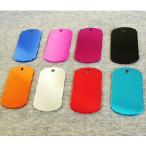 Cheap Aluminum Dog Tags hot sales Blank Military Pet Dog ID Tags wholesale metal blank military Oxidation dog tag