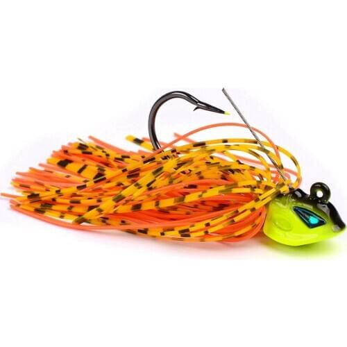 Jig Head Silica Skirt Fishing Lures Crankbait Tassels 80mm 15g Lifelike Silicone Wobbler Artificial Frog Lure For Fishing