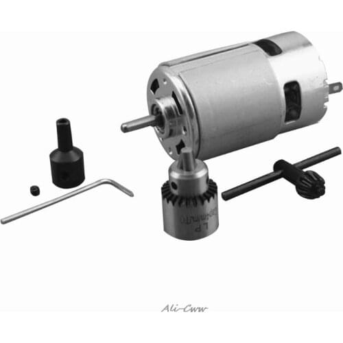 New 775 Motor DC 12-24V Electric Drill With Drill Chuck For Polishing Drilling Cutting