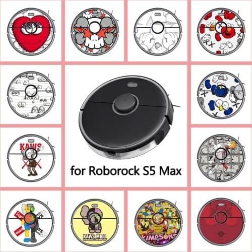 Provide Customized Custom Vinyl Fashion Sticker for Roborock S5 MAX Robot Robotic Vacuum Cleaner Skin Spare Parts Accessories