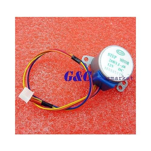 28BYJ-48 Valve Gear Stepper Motor DC 12V 4 Phase Step Motor Reduction