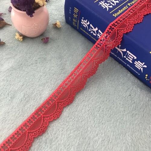 Model CS1208 3.0CM DIY red lace wedding dress materials accessories, hat extension accessories
