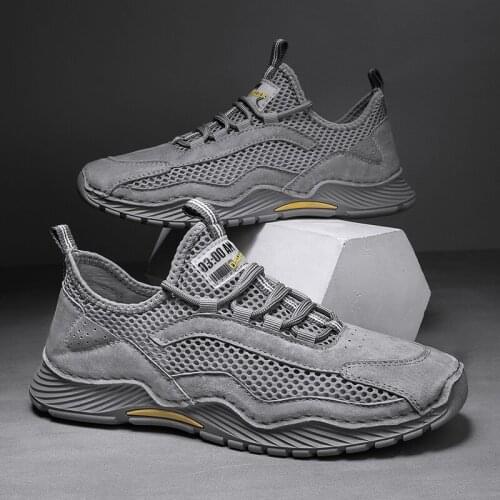 2021 Summer New Mesh Men Shoes Lac-up Casual Shoes Men Sneakers Breathable Footwear Comfortable Sport Trainers Zapatillas Hombre