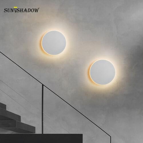 Round Modern LED Wall Light 110V 220V Sconce Wall Lamp for Living room Bedroom Bedside Light Corridor Aisle Lamp Wall Led Lamps