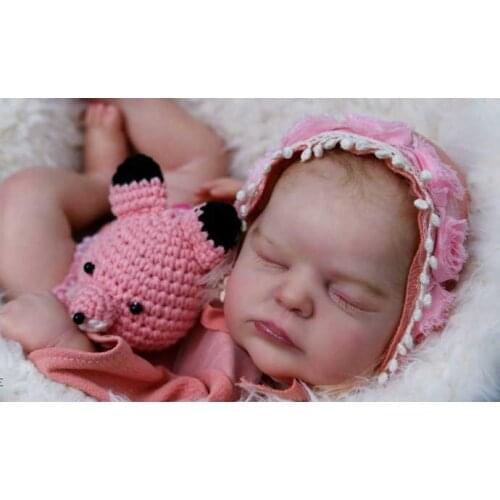 NPK 20inch Reborn Doll Kit Bellami Sleeping Baby Lifelike Soft Touch Fresh color