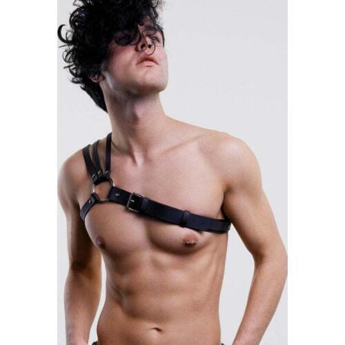 Men Fetish Gay Harness Adjustable Body Bondage Harness Belts Straps Punk Accessories for BDSM Bondage Gay Gothic Leather Tops