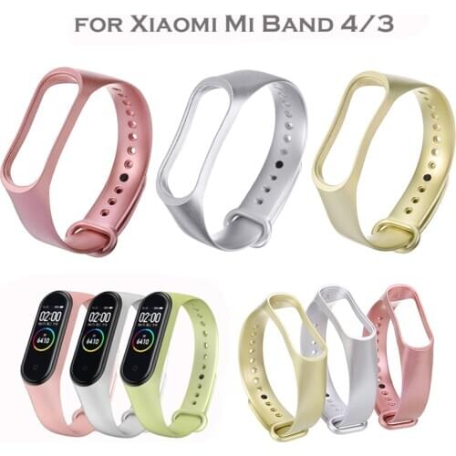 Hot Sell Silicone Watch Band For Xiaomi Mi Band 4/3 Strap Wristband Smooth Band Replacement Adjustable Length Strap Watchbands