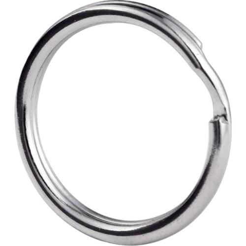 PARETO 30mm 304 stainless steel split key rings for key chain charm tag diy 50pcs