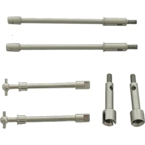 Hardened Steel Front & Rear Axle Drive Shaft CVD for Axial SCX24 90081 1/24 RC Crawler Car Upgrade Parts Accessories