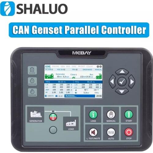 Mebay DC100D Genset Parallel Controller Diesel Generator Engine LCD Control Board CAN Communication Interface Generador Parts