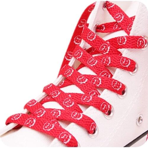 Weiou Lace Flat Polyester Shoelaces Carton Shoe Lace Print Little Old Man Walking Shoestring Running Sports Fitness
