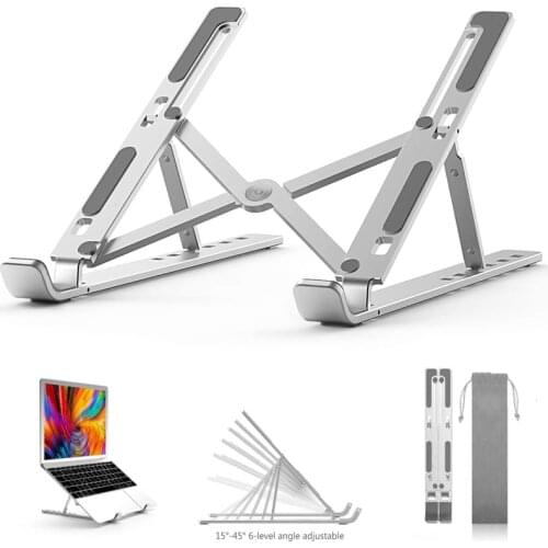 Laptop Stand for MacBook Pro Notebook Foldable Aluminium Alloy Tablet Stand Bracket Laptops Holder for Ipad Notebook PC computer