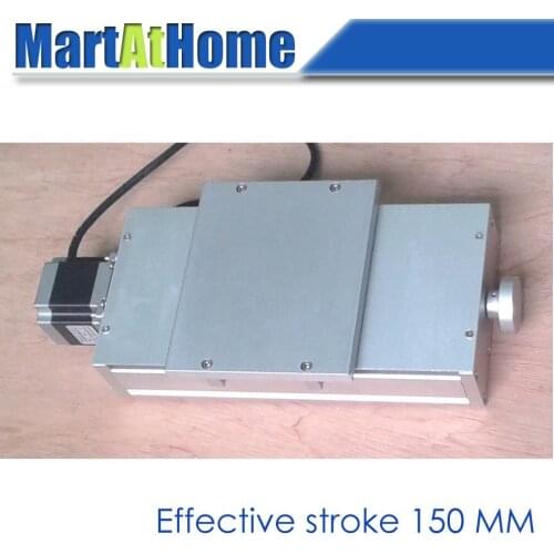 Industrial CNC Linear Ball Slide Rail Guide System Effective Stroke 250 MM with Two Rods & 1605 Ball Screw #SM616 @SD