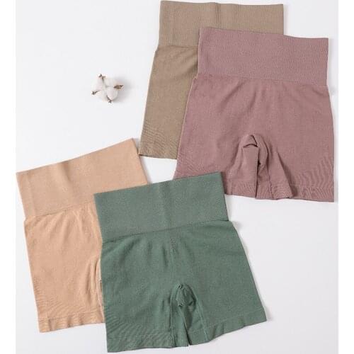 Richkeda Store New 2021 High Waist Sport Shorts Women Hip Push Up Short Safety Short Slim Fitness Summer Seamless Shorts Female