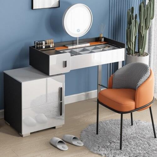 Modern Simple Italian Dresser Light Luxury Fengwanghong High-end Small Family Bedroom Makeup Table Storage Cabinet Modern