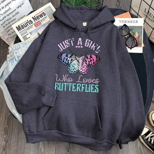 Hoodies Butterfly Print Man Fleece Harajuku Pocket Hooded Streetwear Unisex Vintage Cartoons Hoody Top Hip Hop Punk Sweatshirts