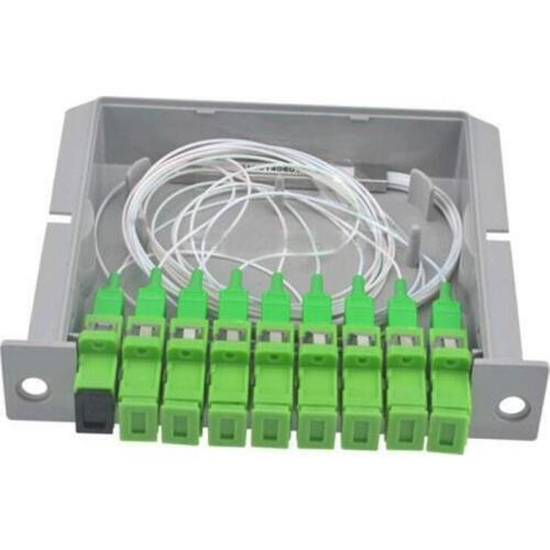 SC APC PLC 1X8 splitter Fiber Optical Box FTTH PLC Splitter box with 1X8 Planar waveguide type Optical splitter Free shipping