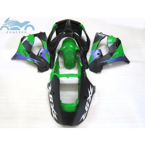 Customized Motorcycle ABS fairing kits for Kawasaki Ninja ZX 9R Fairings kit 2002 2003 ZX9R 02 03 green black purple body parts