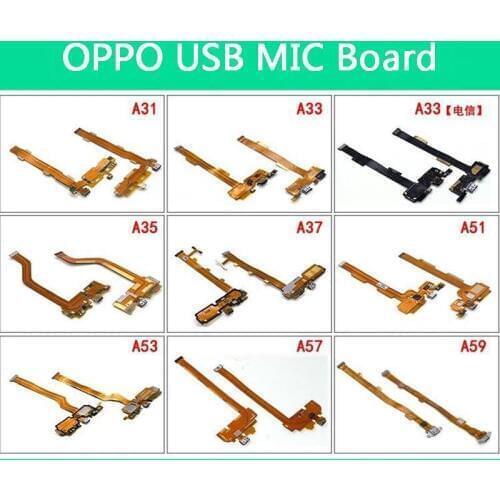 OPPO A31 A33 A35 A37 A51 A53 A57 A59 Micro USB Charging Dock MIC PCB Board Flex Cable FPC FFC Smartphone Repair Accessory