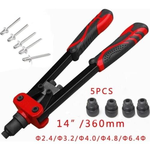 1 pc 13"/14" heavy duty industrial manual drawing stainless steel,riveter tool 2.4,3.2,4.0,4.8,6.4 Riveting tools Hand Riveter