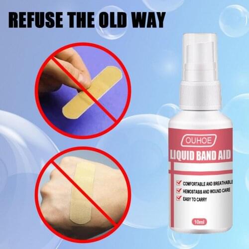10/50ml Waterproof First Aid Liquid Bandage Small Cut Wounds Healing Gel Patch Medical Disinfecting Adhesive Hemostasis Plaster