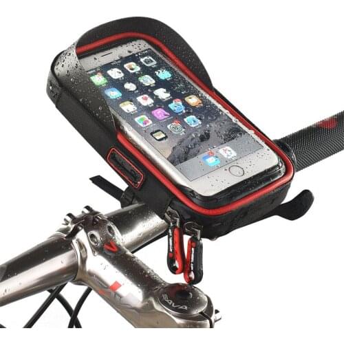 6 inch Bike Bicycle Waterproof Cell Phone Bag Holder Motorcycle Mount for Samsung galaxy s8 plus/iPhone X 7 8 plus/LG V20/Mate 9