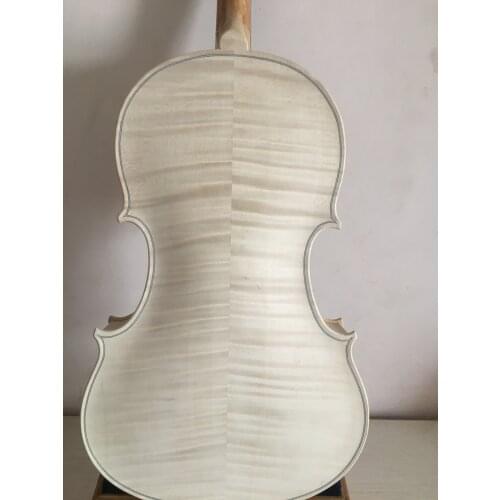 15.5" viola unvarnished Ornati model solid flamed maple back spruce top A003