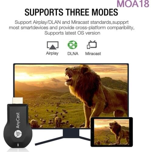 AnyCast M12 Plus WiFi Receiver Airplay Display Miracast HDMI-compatible TV DLNA 1080P