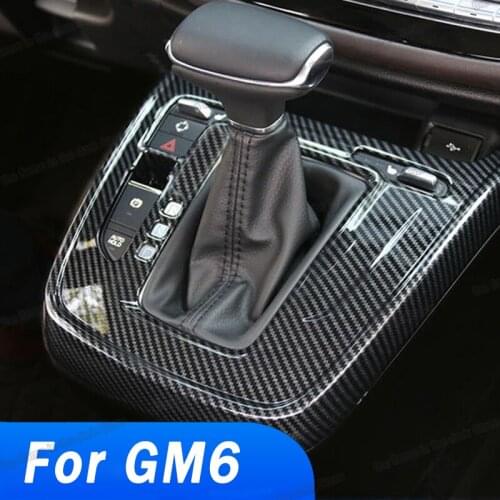 Lsrtw2017 Car Center Control Gear Panel Trims Decoration for Trumpchi Gac Gm6 M6 2019 2020 2021 M6 Accessories Auto Styling