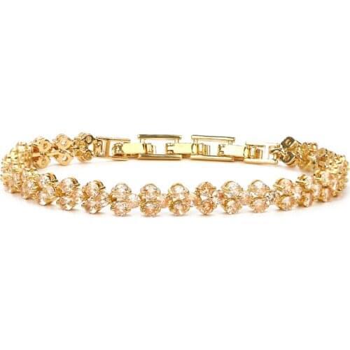 Bettyue Shiny Bracelet For Women Fashion Cubic Zircon Two Color Jewelry Elegant Ornament In Wedding Party Charming Dress-up