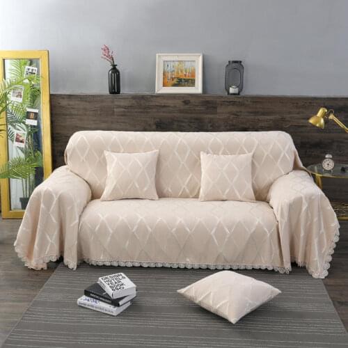 Sofa Cover Chenille Thickening Jacquard Sofa Towel All-inclusive Sofa Cloth Dust Cover Non-slip Universal Sofa Cover 1-4 Seaters