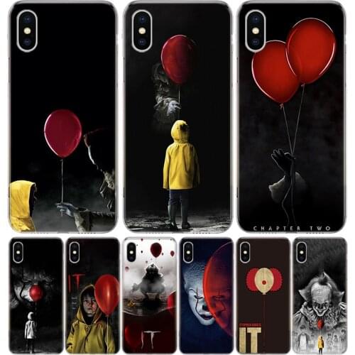 Pennywise Clown ItChapter Cover Phone Case For Iphone 11 12 Mini Pro 7 6 X 8 6S Plus XS MAX + XR 5S SE 10 9 Art TPU Coque Capa S