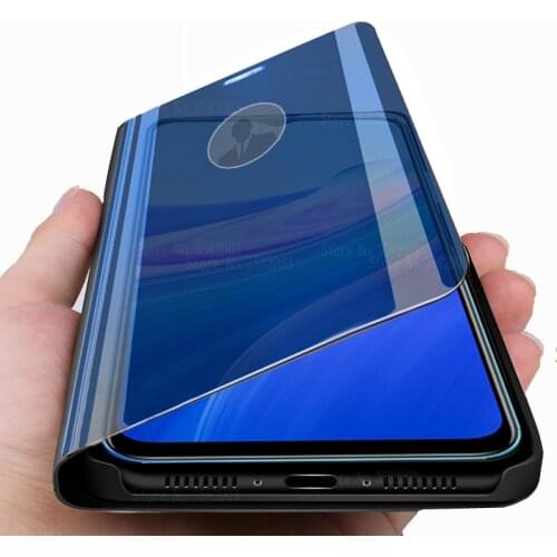 On vivo-y31 case smart mirror flip cover for vivo y31 y 31 31y 2021 vivoy31 v2036 6.58'' magnetic stand book shockproof coques