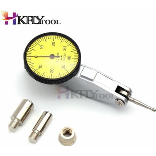 0-0.8mm Lever Indicator Analog Display Dial Lever Shockproof Test 0.01mm Dial Gauge Indicator Meter Dial Micrometer Tools