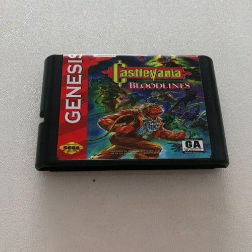 Castlevania Bloodlines 16 Bit MD Game Card For Sega Mega Drive Genesis