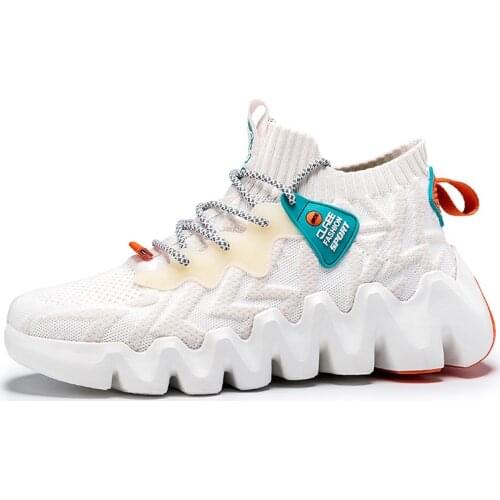 Small Whites Shoes Male Tennis Sneakers Sports Running Shoes Weaving Mesh Retro Old Dad Shoe Vulcanized Athletic Walking 39-45