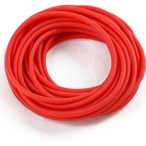 New 3m/6m/10m/20/50m Solid Core Pole Elastic Red Diameter 2.8mm Fishing Lines Latex Tube Retention Rope Fishing Tackles