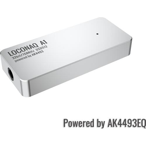 LOCONAQ A1 USB Type C Headphone DAC Amplifier Digital Audio Dongle HPA AK4493 Native DSD512 32bit/768kHz 3.5mm Output 80mW Amp