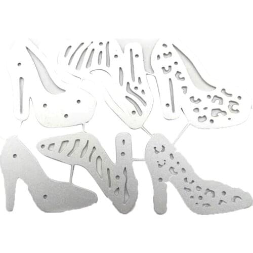 High Heel Metal Cutting Dies Stencil DIY Scrapbooking Album Paper Card Template Mold Embossing Craft Decoration