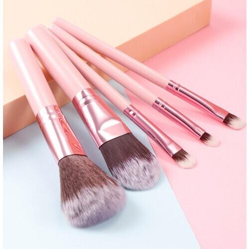 Fashion Makeup Brushes 9 pcs Set Cosmetic Powder Eyes Shadow Foundation Blending Beauty Practical Wood Synthetic Make Up Brush