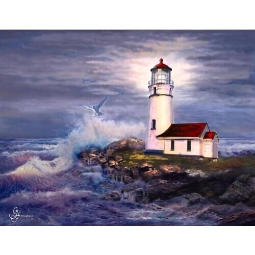 A9974 11CT/14CT/18CT/25CT/28CT night snowing patterns Counted Cross Stitch DIY Cross Stitch Kits Embroidery Needlework Sets