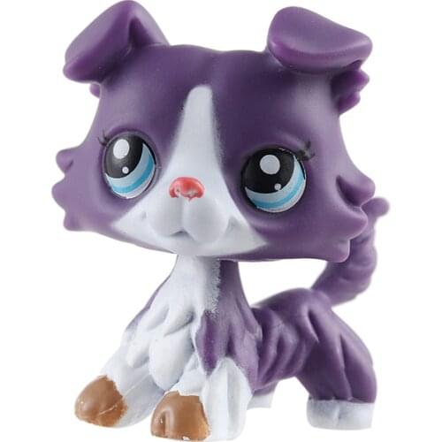 New cute pet shop Lps toy powder cat tiger cat spotted cat collie PVC small animal standing action children cute Christmas gift