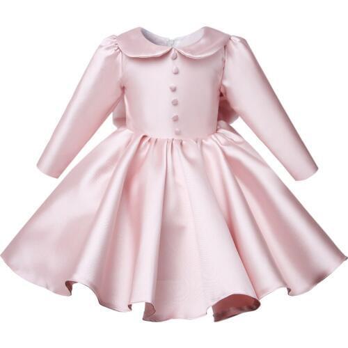 Newborn Baptism Dress For Baby Girl 1 Year Birthday Princess Party Wear Long Sleeve Toddler Newborn Wedding Christening Gowns