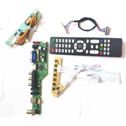 For LP154W01-A5AG/A5AR VGA HDMI-Compatible AV USB RF Remote+Inverter+keyboard LCD T.V56 controller board 1CCFL 30Pin LVDS