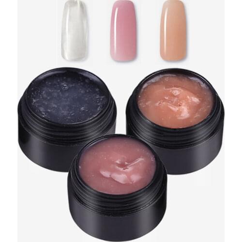 MSHARE UV Builder Gel with Fiberglass Nail Extensions Nails UV Quick Building New Arrival