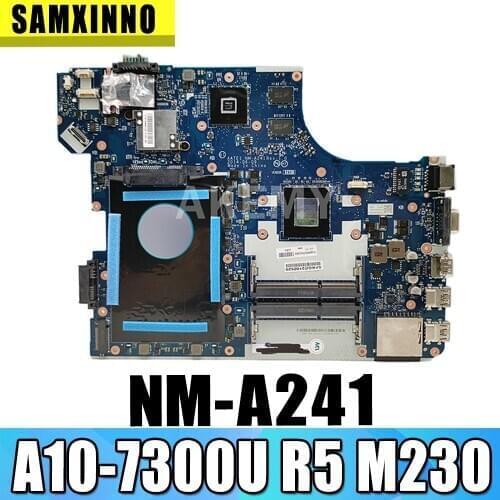 SAMXINNO NM-A241 Mainboard For Lenovo ThinkPad E555 Laotop Motherboard E555 NM-A241 w/ A10-7300U R5 M230 GPU