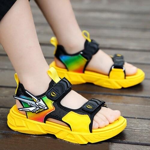 2021 New Summer Kids Soft Bottom Anti Slip Lightweight Shoes Leather Sandals No-slip Wear-resistant Kids Casual Beach Sandles