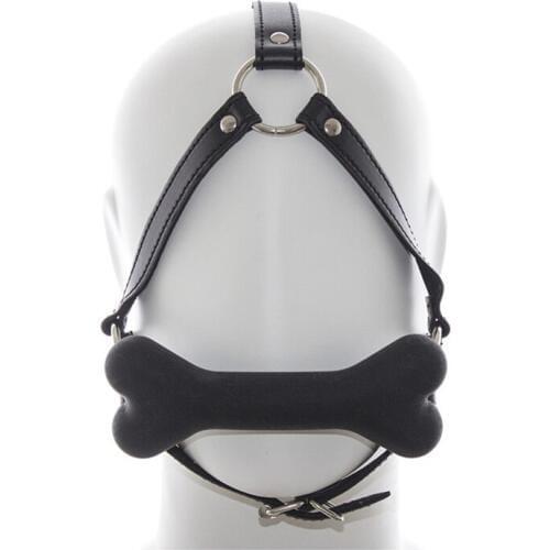 Silicone Mouth Gag Dog Bone Cosplay Fetish Restraint Bondage Adult Game for Couples Flirting Sex Products Toys Novelty Product